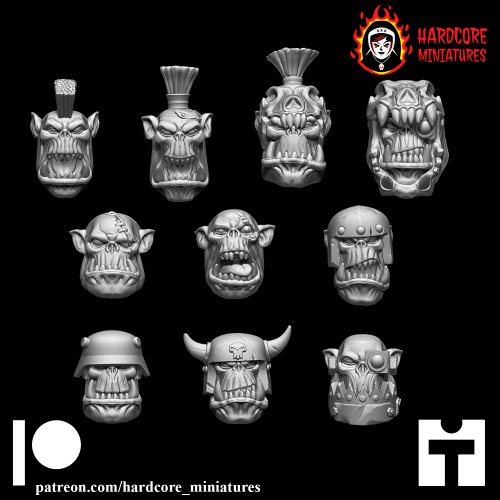 Space Orcs Ds Heads