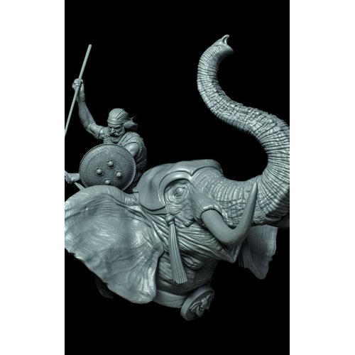Carthaginian War Elephant Bust