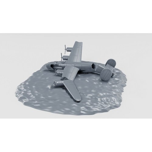 Crashed Aircarft - Consolidated B-24D Liberator (Ww2, Scale 1:200)